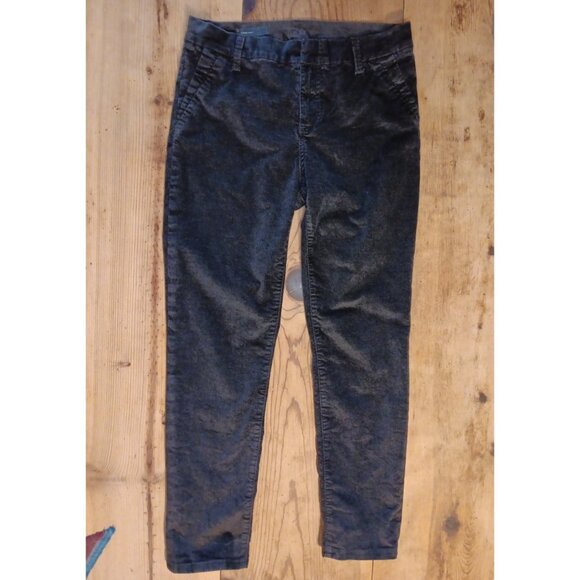 Kut from the Kloth Pants - Kut from the Kloth Diana Skinny Velvet Pants Womens 10 Black Straight Stretch